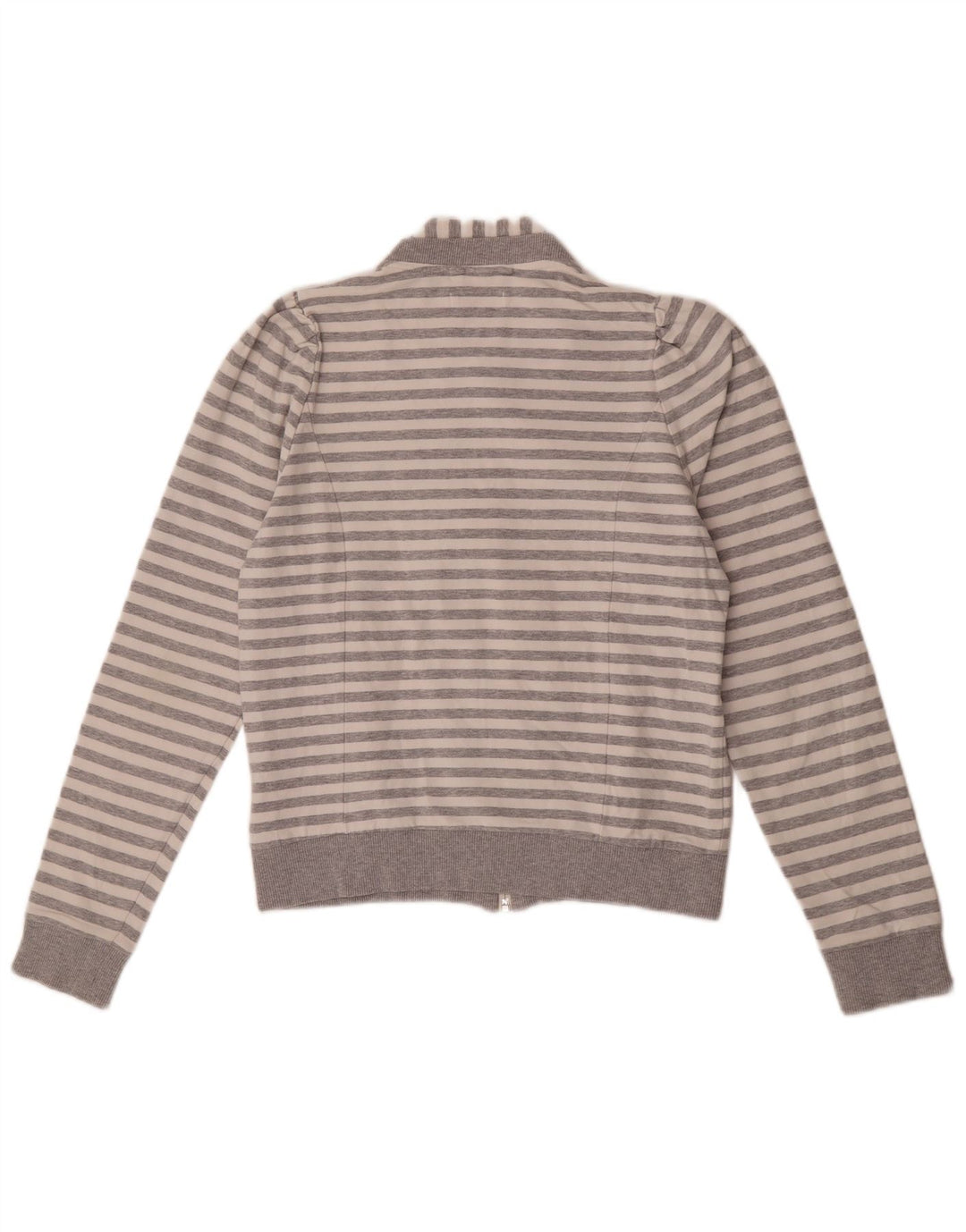 Γυναικεία αθλητική φόρμα γραφικών Adidas Top Jacket IT 44 Μεσαίο γκρι ριγέ βαμβακερό
