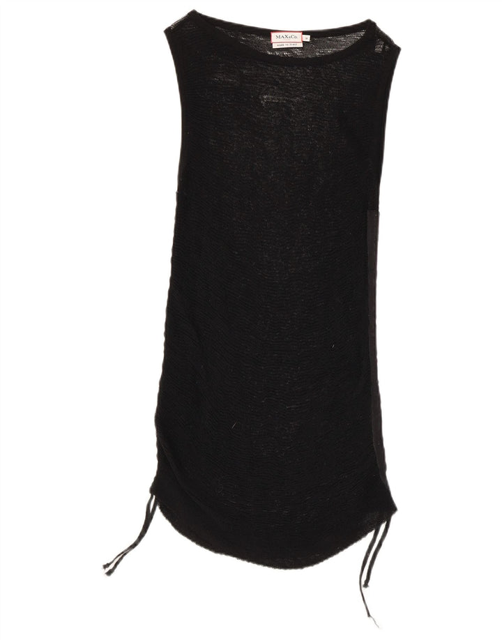 Max & Co. Γυναικείο See Through Slim Vest Top UK 12 Medium Black