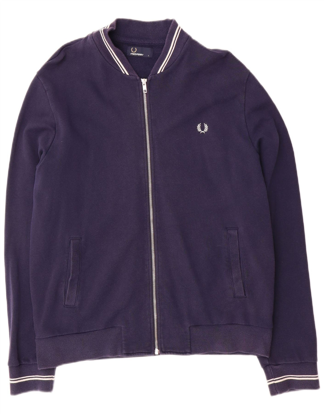 Fred Perry Ανδρική αθλητική φόρμα Top Jacket μεγάλο navy μπλε βαμβακερό