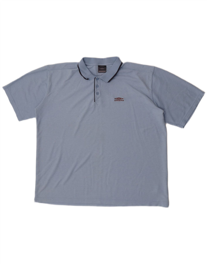 Ανδρικό μπλουζάκι Umbro Polo 2XL Μπλε Πολυεστέρας