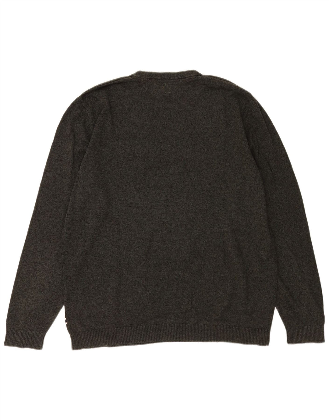 Jack & Jones Ανδρικό πουλόβερ με λαιμόκοψη 2XL γκρι βαμβακερό
