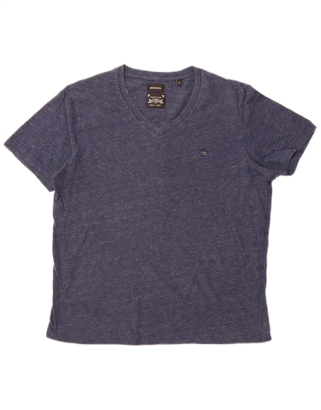Ανδρικό T-Shirt DIESEL Top Small Navy Blue Flecked