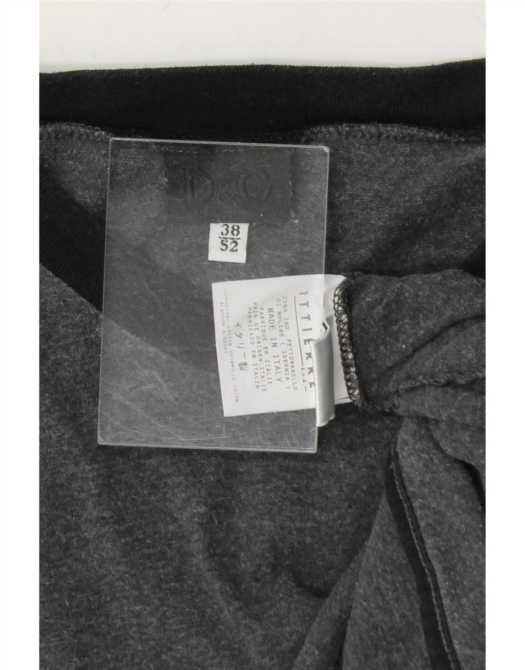 DC Mens T-Shirt Top IT 52 Large Grey Cotton Vintage DC and Second-Hand DC from Messina Hembry 