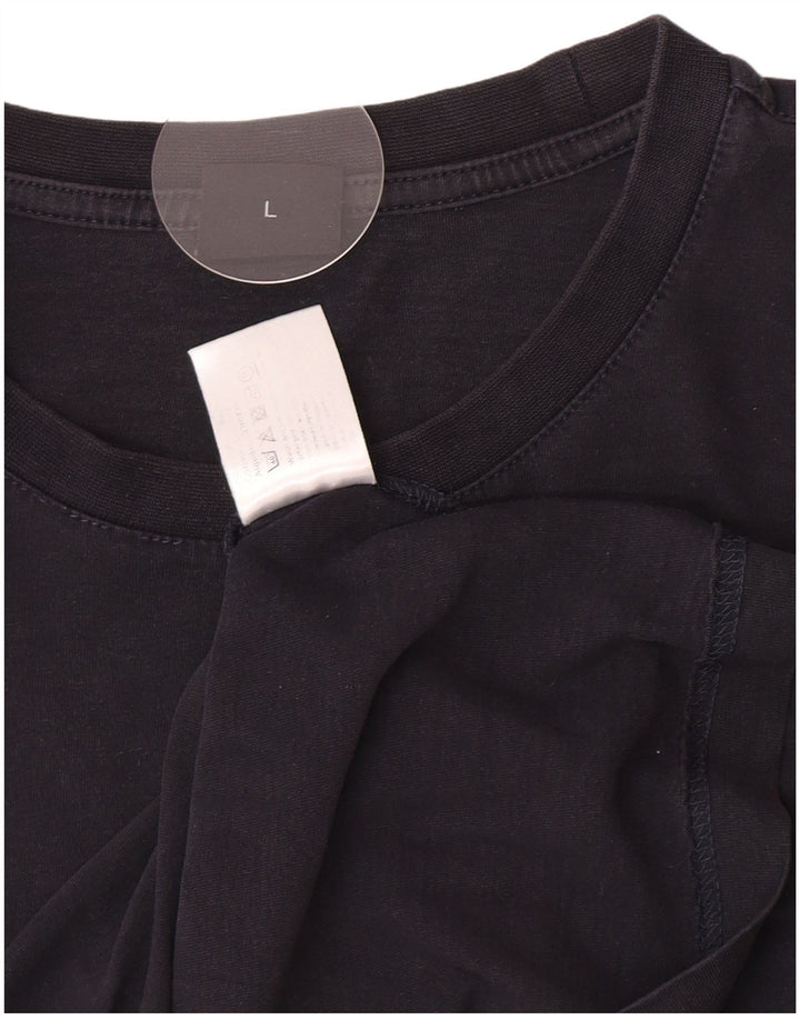 Γυναικείο T-Shirt Hugo Boss Top μεγάλο μαύρο βαμβακερό