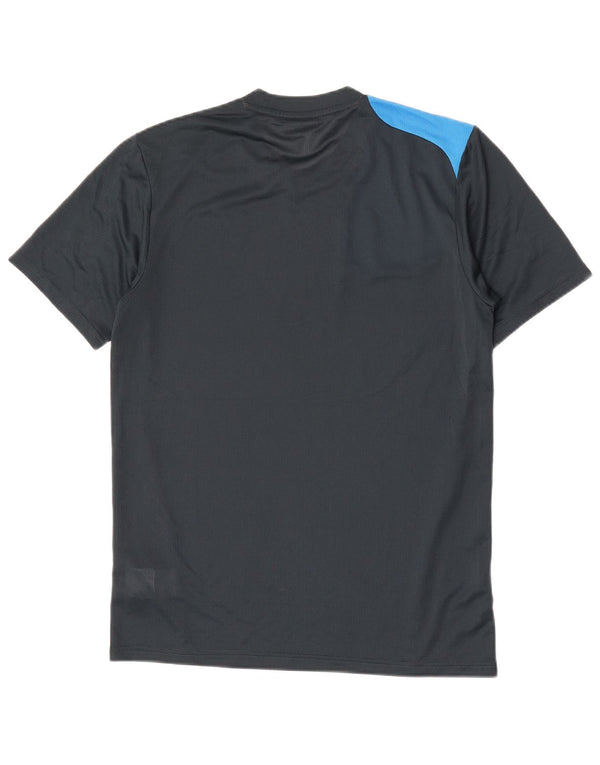 Ανδρικό γραφικό T-Shirt Adidas Top Small Navy Blue Colorblock Πολυεστέρας