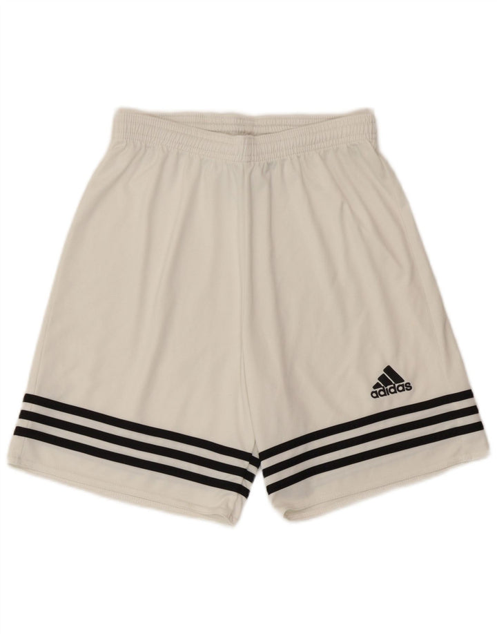 Ανδρικό αθλητικό σορτς Adidas Climalite Μικρό λευκό πολυεστέρα