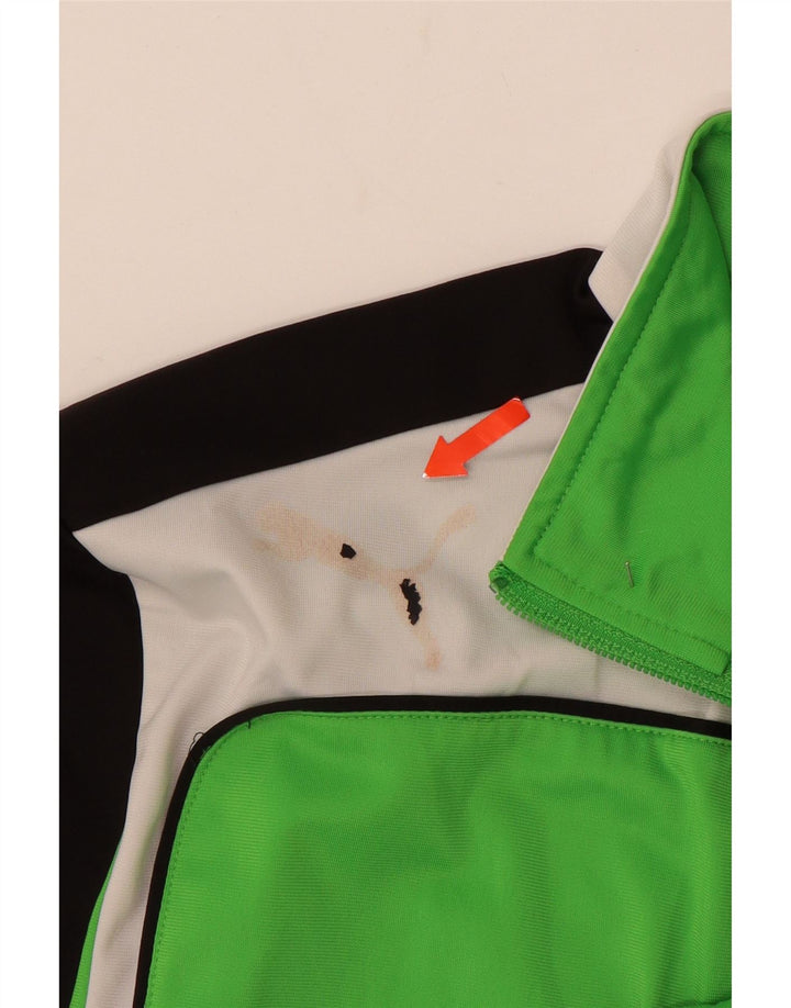 Μπουφάν PUMA Boys αθλητική φόρμα 15-16 ετών Πράσινο πολυεστέρας