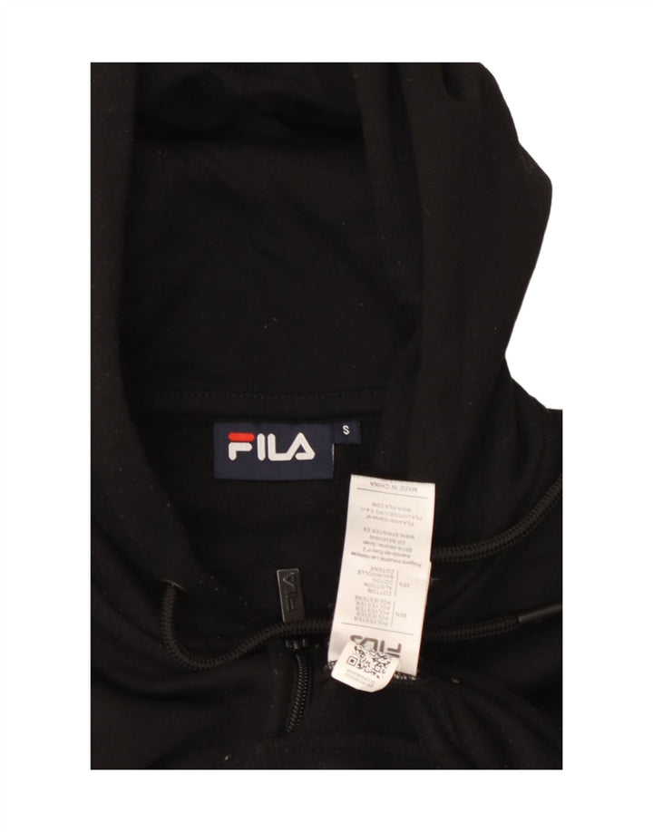 Fila γυναικείο πουλόβερ με κουκούλα με φερμουάρ UK 10 Small Black Colourblock