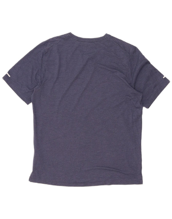 Ανδρικό μπλουζάκι Nike Dri Fit Τοπ με μεσαίο μπλε ναυτικό πολυεστέρας με ρίγες