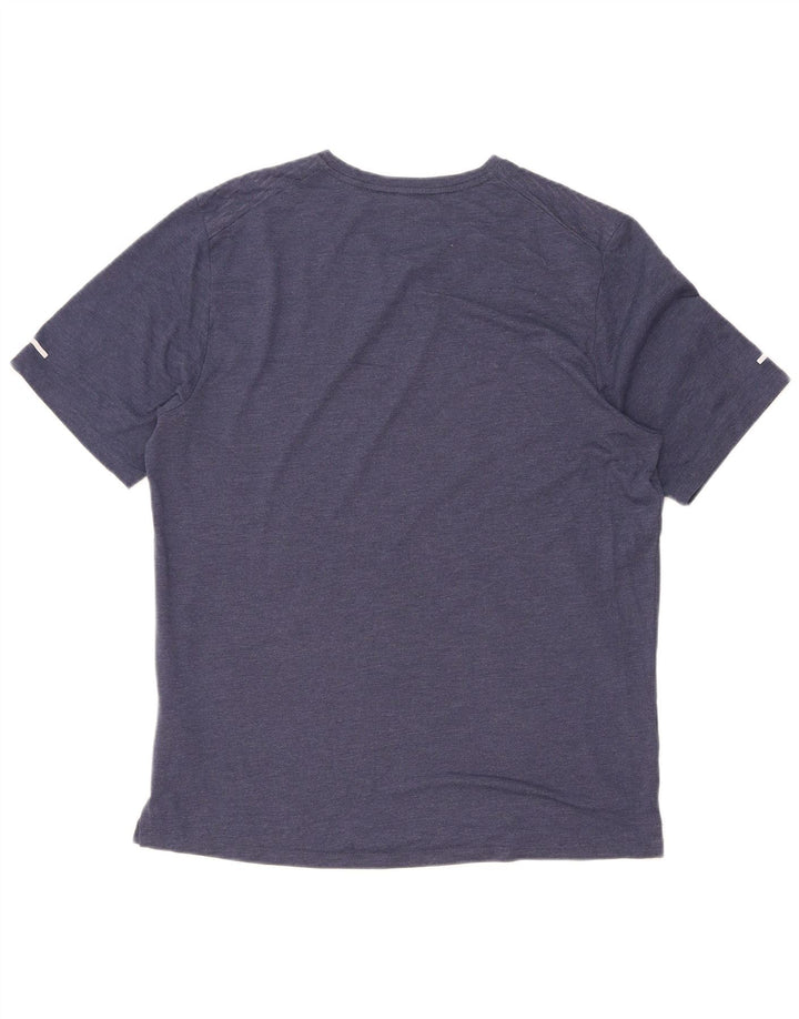 Ανδρικό μπλουζάκι Nike Dri Fit Τοπ με μεσαίο μπλε ναυτικό πολυεστέρας με ρίγες