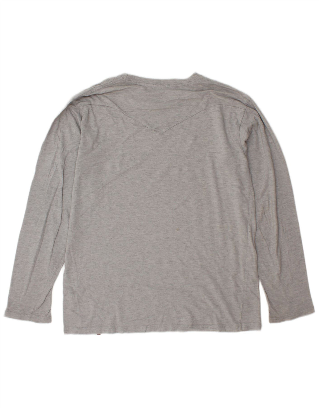LEVI'S Boys Graphic Top Long Sleeve 13-14 Years Grey Cotton