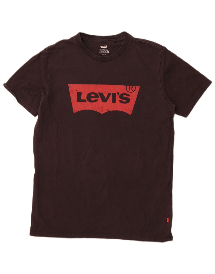 Ανδρικό γραφικό T-Shirt LEVI'S Top Μικρό μαύρο βαμβακερό
