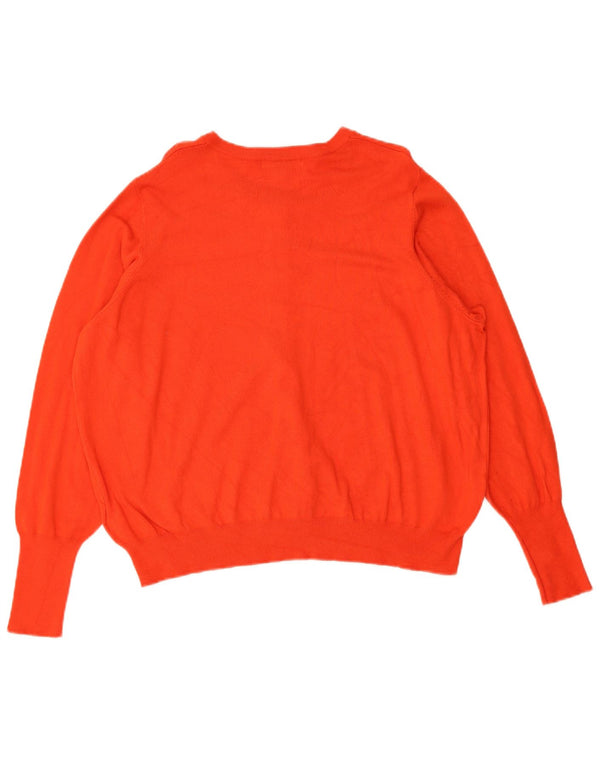 Marks & Spencer Γυναικεία ζακέτα πουλόβερ UK 22 3XL Κόκκινη βισκόζη