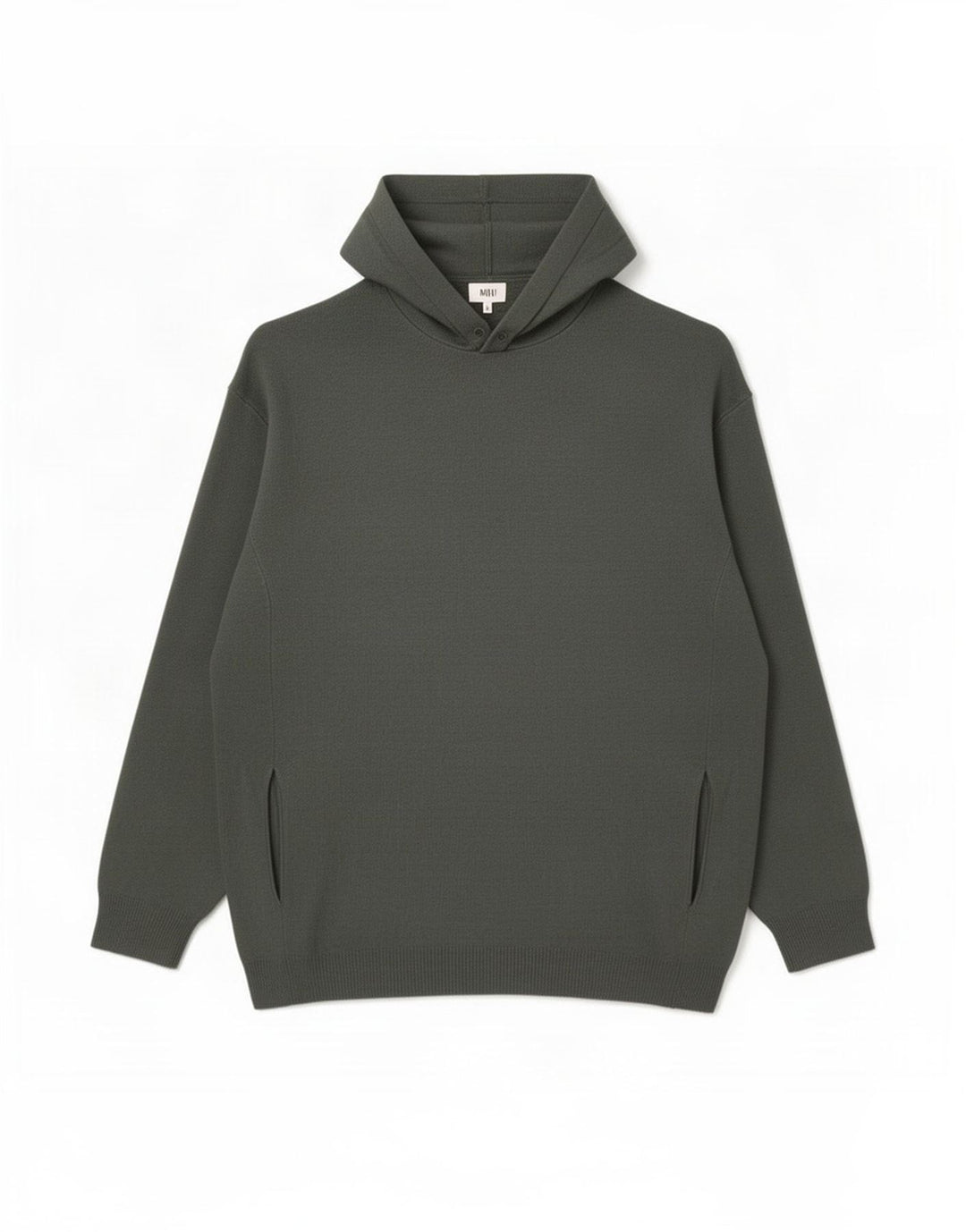 Zara Ανδρικό πουλόβερ με κουκούλα Jumper Μεγάλη γκρι βισκόζη