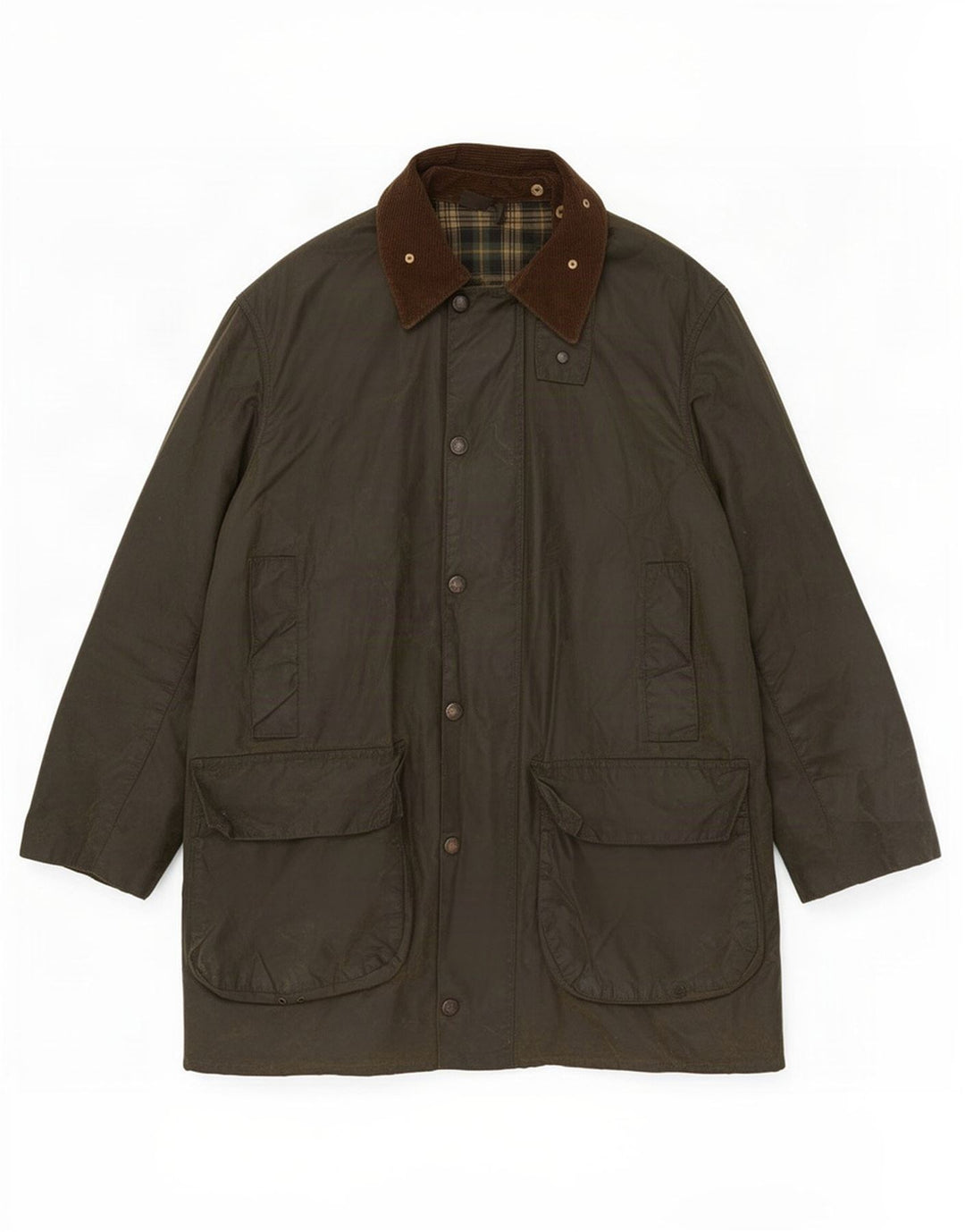Barbour Ανδρικό κερωμένο βαμβακερό μπουφάν UK 40 Large Khaki