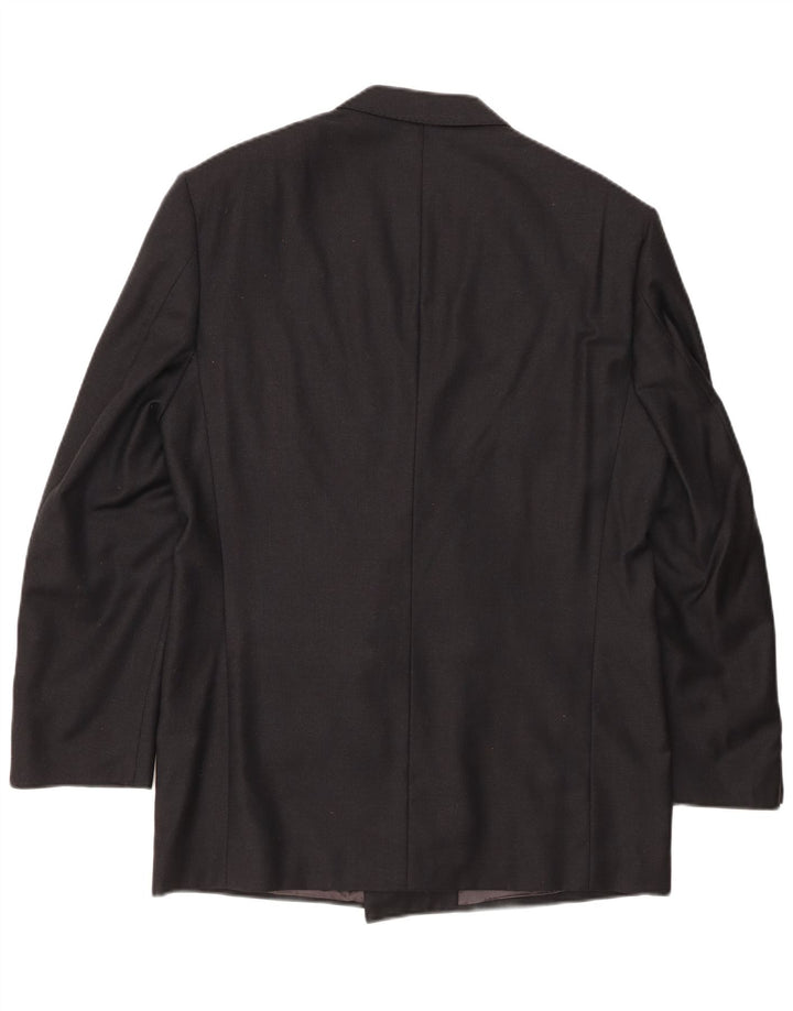 Ermenegildo Zegna Ανδρικό σακάκι με διπλό στήθος IT 48 Μεσαίο Μαύρο