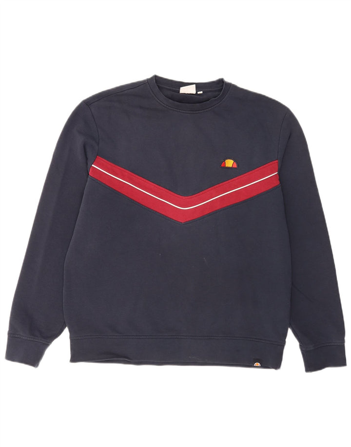 Ανδρικό φούτερ Ellesse Jumper Μεσαίο μπλε ναυτικό χρώμα, βαμβακερό