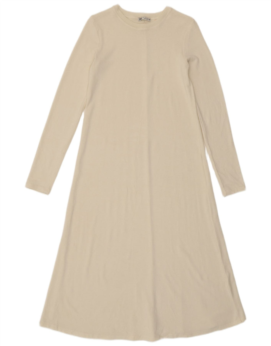 Zara Γυναικείο Maxi Jumper Φόρεμα UK 10 Small White