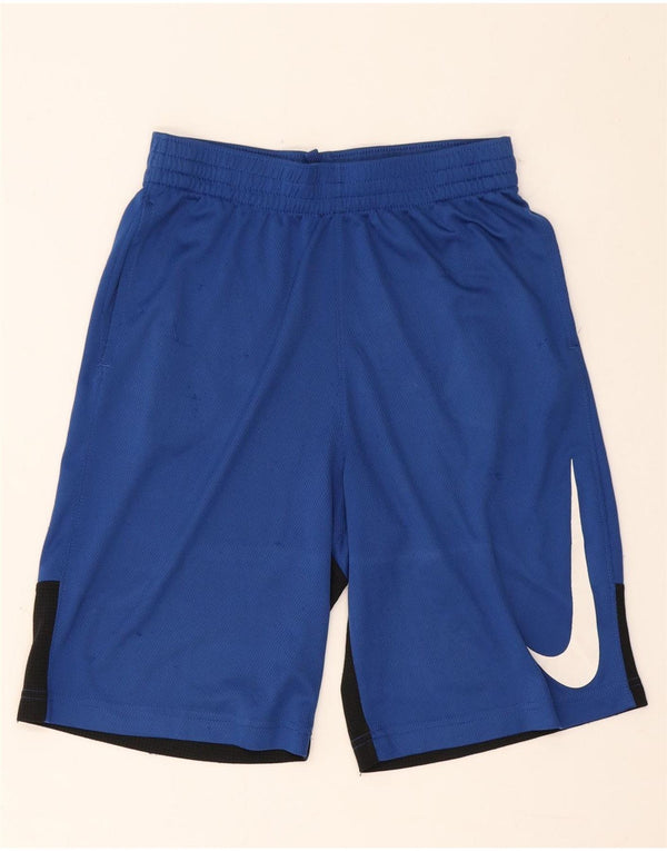 Γραφικό αθλητικό σορτς Nike Boys Dri Fit 13-14 ετών XL μπλε χρώμα