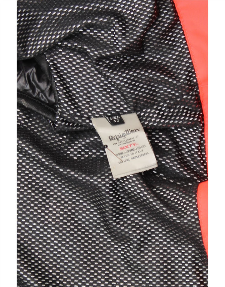 Refrigiwear Ανδρικό παλτό με κουκούλα Sixty UK 40 μεγάλο μαύρο πολυαμίδιο