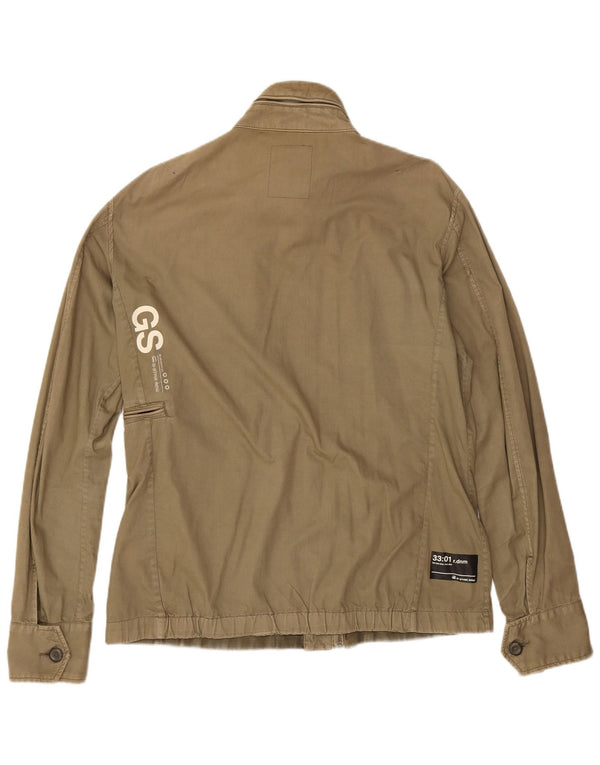 G-Star Ανδρικό Γραφικό Στρατιωτικό Μπουφάν UK 42 XL Χακί Βαμβακερό