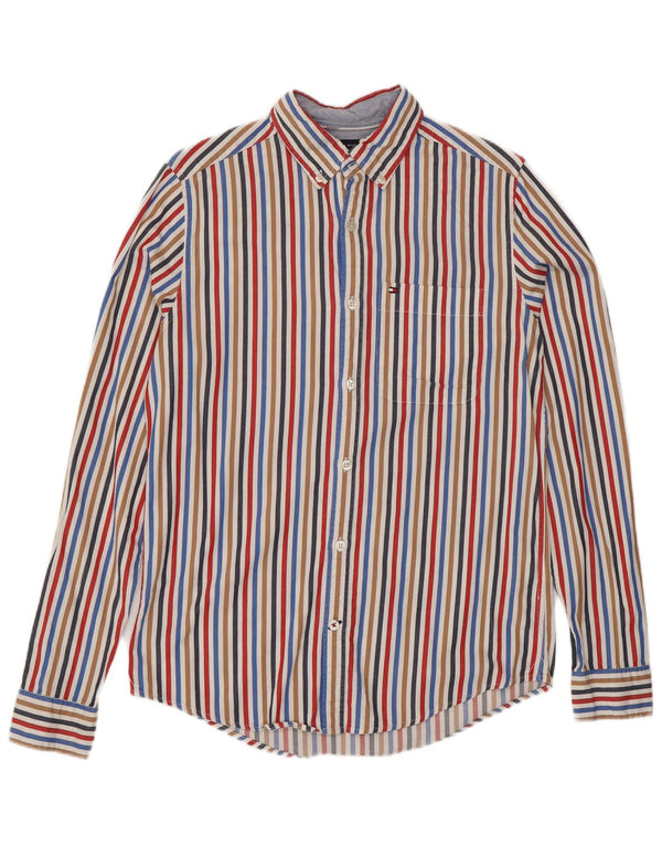 Ανδρικό πουκάμισο Tommy Hilfiger Slim Fit XS Πολύχρωμο βαμβακερό ριγέ