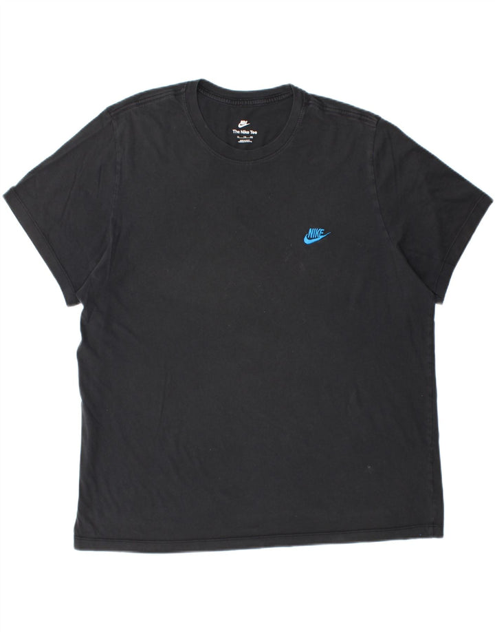 Ανδρικό T-Shirt NIKE Top 2XL Μαύρο βαμβακερό
