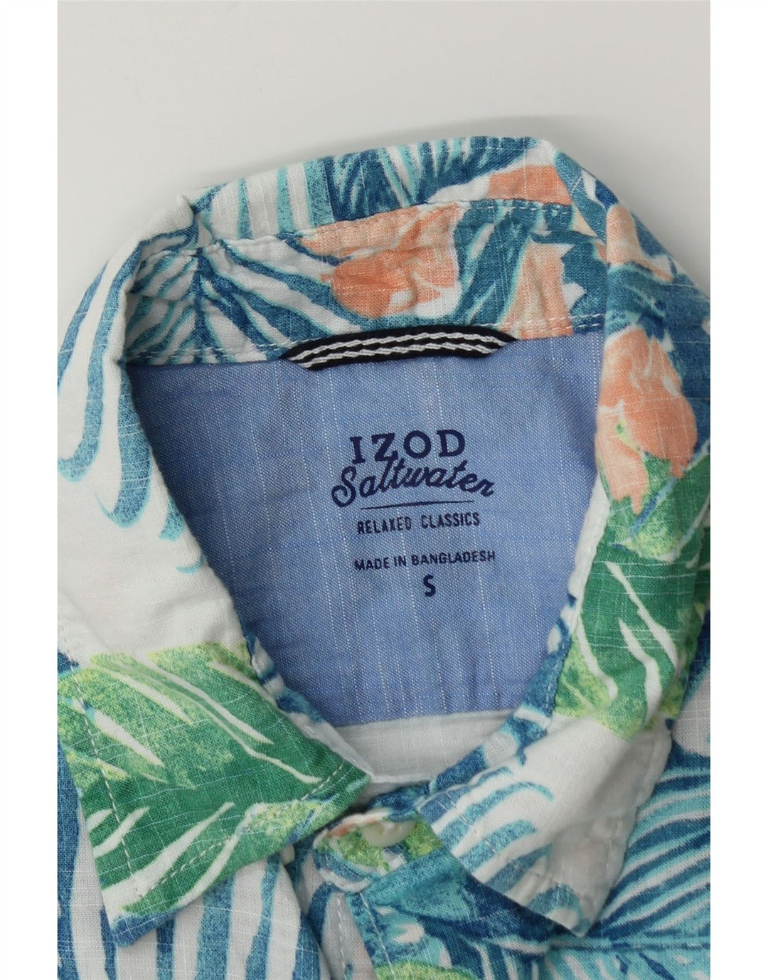 Ανδρικό κοντομάνικο μπλουζάκι IZOD Salt Water Small Blue Floral