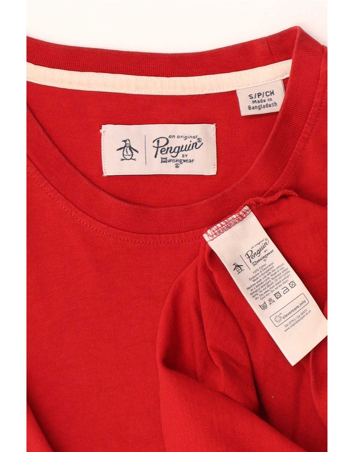 Ανδρικό T-Shirt Penguin Top Μικρό κόκκινο βαμβακερό