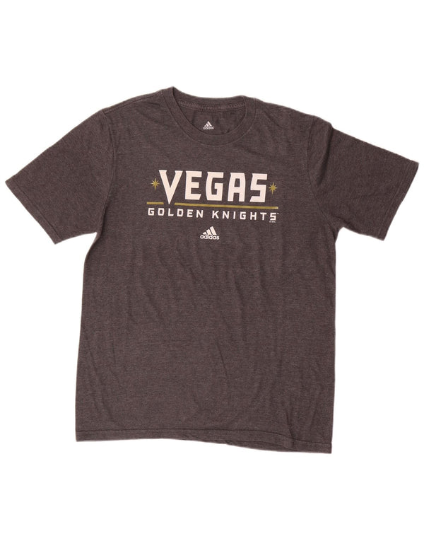 Adidas Boys Vegas Golden Knights Graphic T-shirt Top 15-16 Years XL Grey