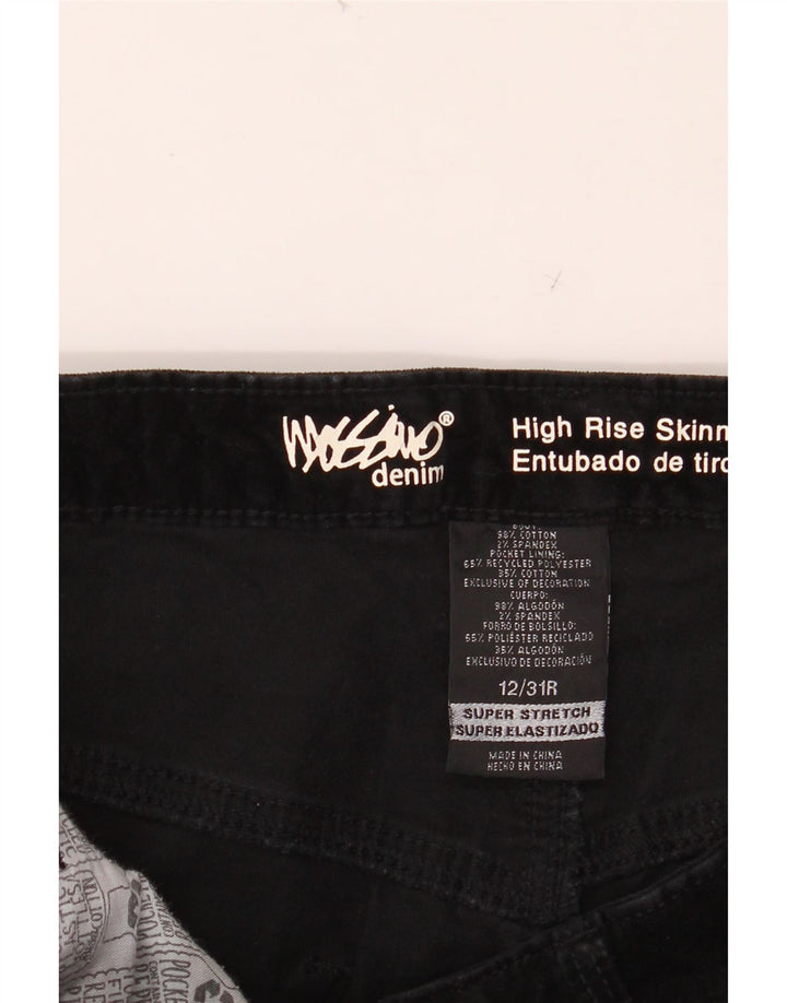 MOSSIMO Γυναικείο ψηλόμεσο στενό παντελόνι US 12 μεγάλο W31 L29 μαύρο