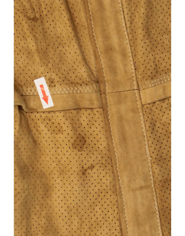 Vintage Ανδρικό Suede Jacket UK 34 XS Beige