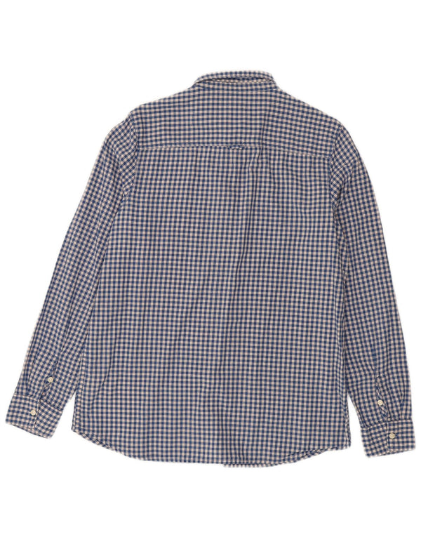 LEE Mens Shirt Large Blue Gingham Cotton