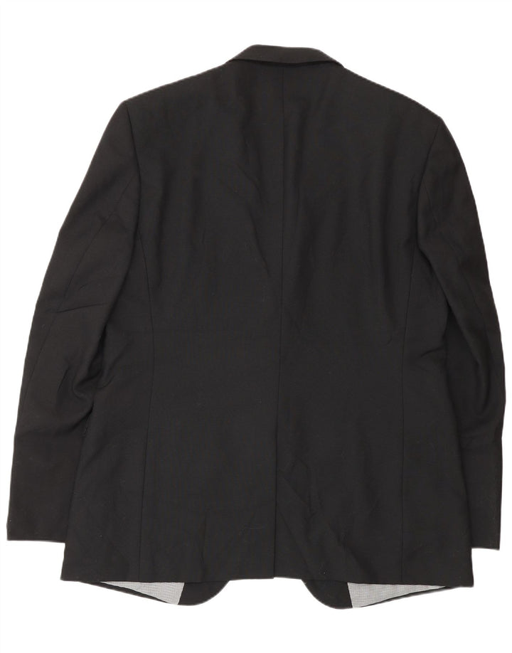 Marks & Spencer Ανδρικό μπουφάν blazer UK 42 μεγάλο μαύρο πολυεστέρα