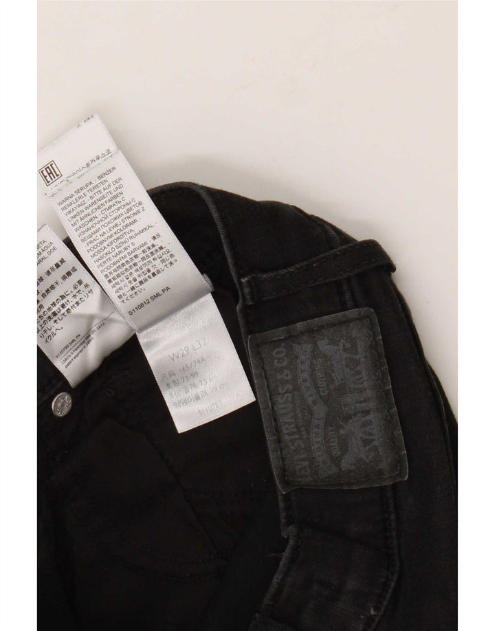 Levi's Womens 314 Shaping Straight Jeans W29 L32 Μαύρο βαμβακερό