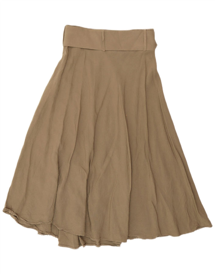 Zara Γυναικεία Flared Φούστα Medium W28 Khaki