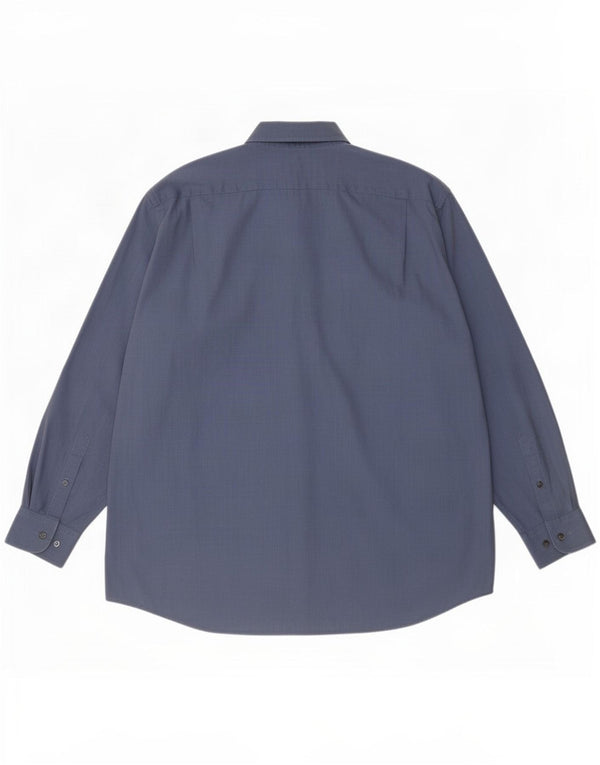 Lacoste Ανδρικό πουκάμισο Size 43 Large Blue Cotton