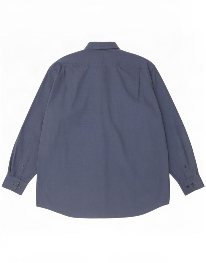 Lacoste Ανδρικό πουκάμισο Size 43 Large Blue Cotton
