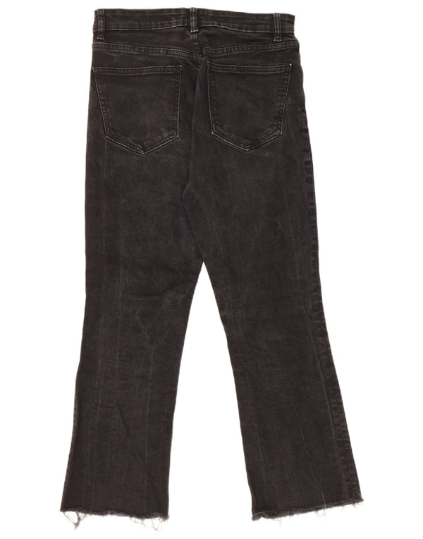 ZARA Γυναικείο Cropped Jeans EU 40 Medium W30 L24 Μαύρο