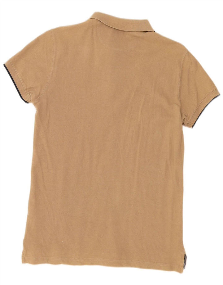 Massimo Dutti Ανδρικό πουκάμισο Polo Slim Fit Βαμβακερό μεσαίο μπεζ