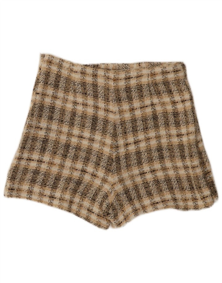 Zara Γυναικείο σορτς Casual Medium W28 Καφέ από πολυεστέρα