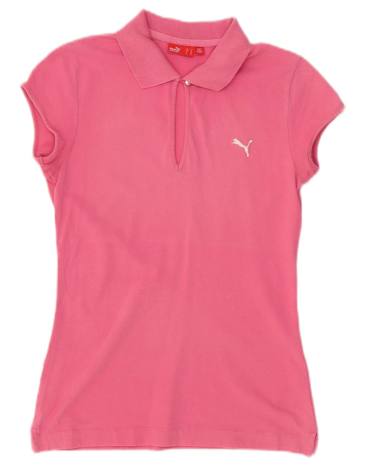 Γυναικείο μπλουζάκι πόλο PUMA UK 12 Medium Pink