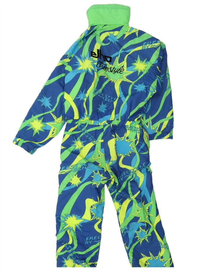 Ανδρική φόρμα γραφικών σκι Elho μεγάλη μπλε γεωμετρική