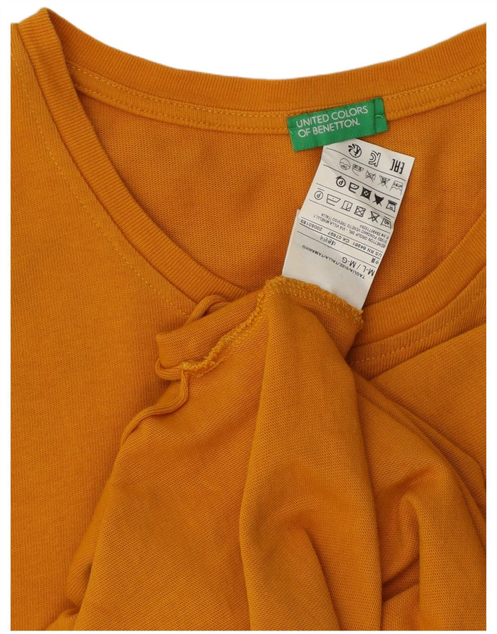 Benetton Γυναικείο Τοπ UK 14 Μεσαίο κίτρινο βαμβάκι