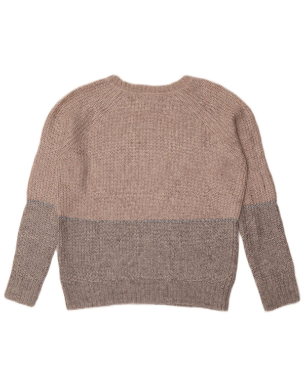 Fat Face Γυναικείο πουλόβερ με λαιμόκαυστο UK 8 Small Grey Colourblock Nylon