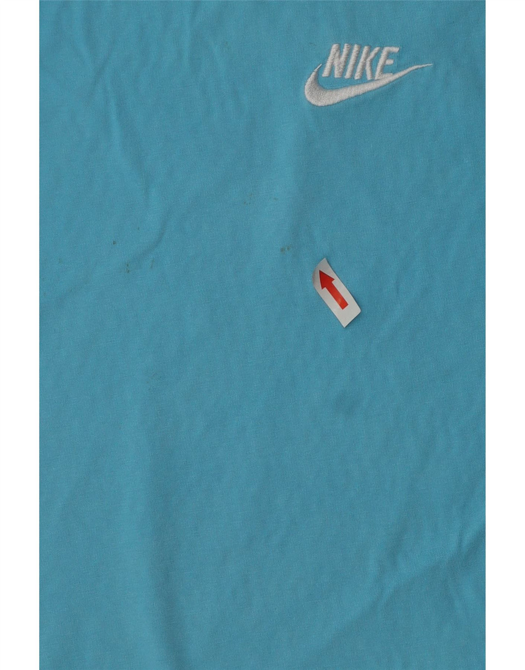 Γυναικείο T-Shirt NIKE Top UK 10 Small μπλε βαμβακερό