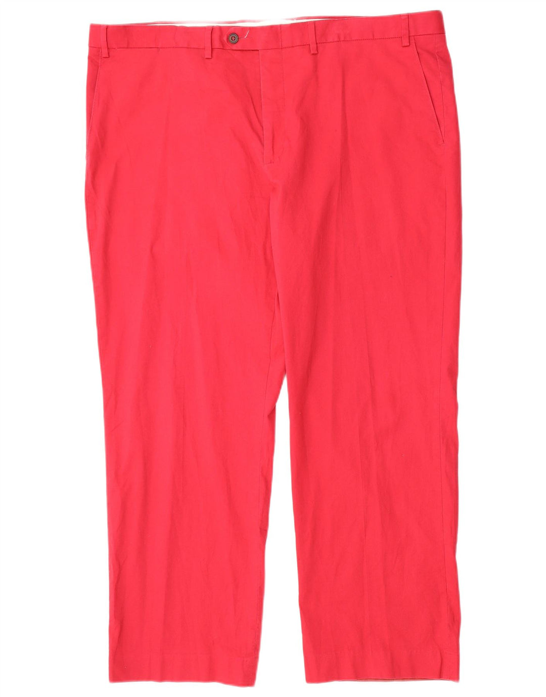 Marks & Spencer Γυναικείο ίσιο παντελόνι W42 L29 Κόκκινο βαμβακερό