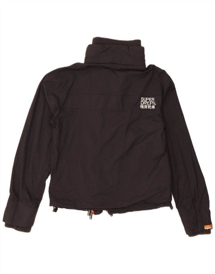 Superdry γυναικείο μπουφάν βροχής UK 14 Medium Black Nylon