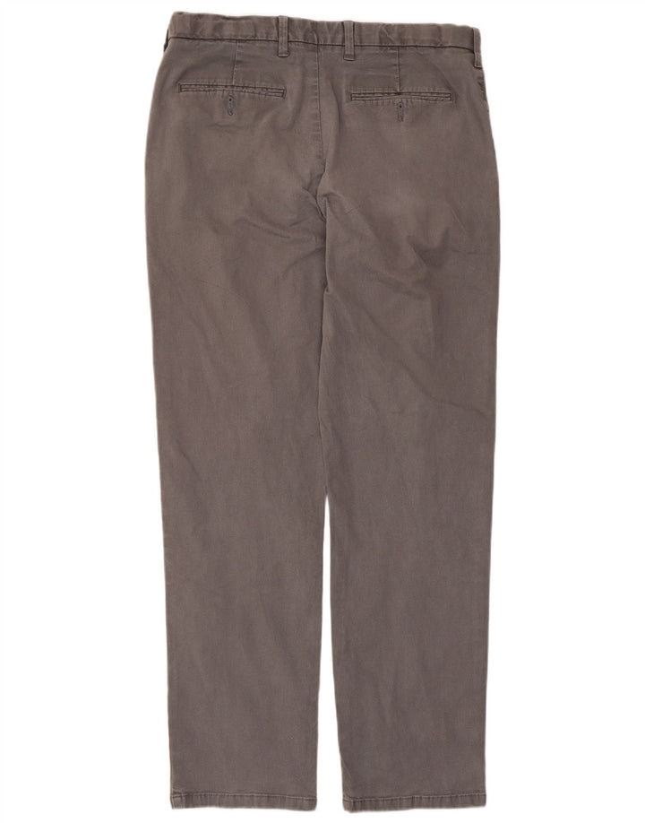 Marks & Spencer Ανδρικό παντελόνι Chino Regular W34 L31 Γκρι βαμβακερό