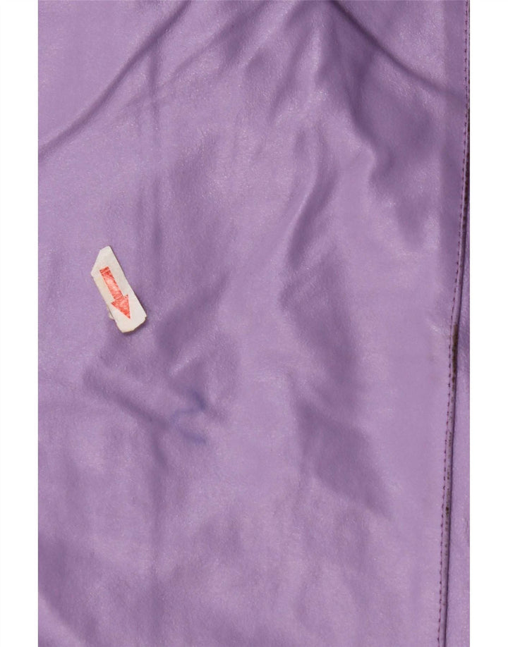 Habana Γυναικείο Δερμάτινο Μπουφάν UK 10 Small Purple Leather
